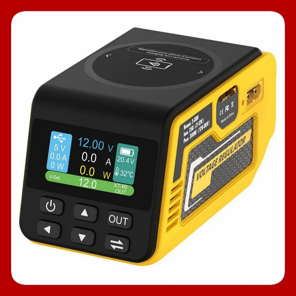 300W Adjustable Voltage Regulator Compatible Dewalt 20V Battery 30V XT60 Brand
